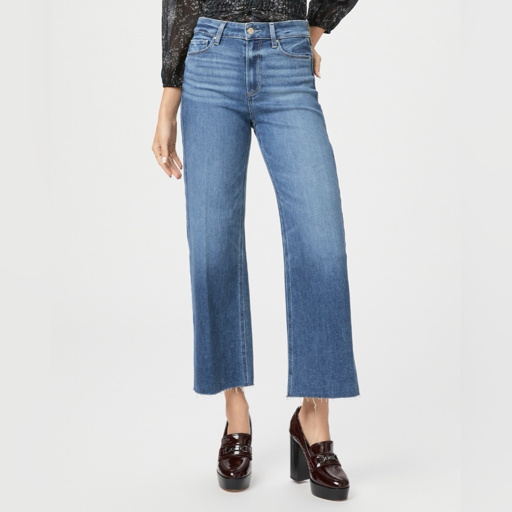 Paige Denim Anessa cropped wide leg Jean sz31